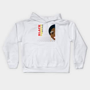 Black woman History Month Kids Hoodie